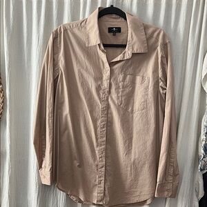 7 for all mankind women Casual Button-Down Shirt in Light Beige